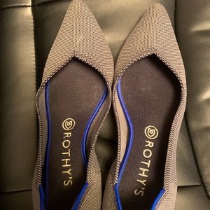Rothys | Grey Pointed Toe Flats The Point